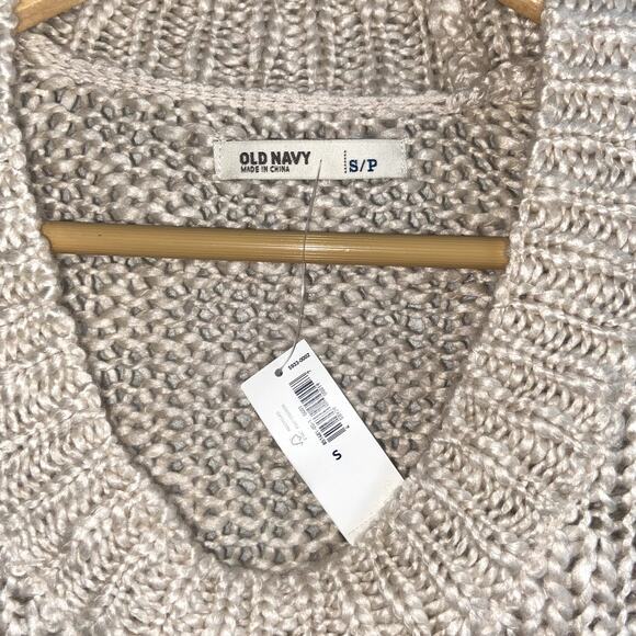 Old Navy Sweater Women Size Small Open Knit Oatmeal Soft NWT * - Picture 2 of 5